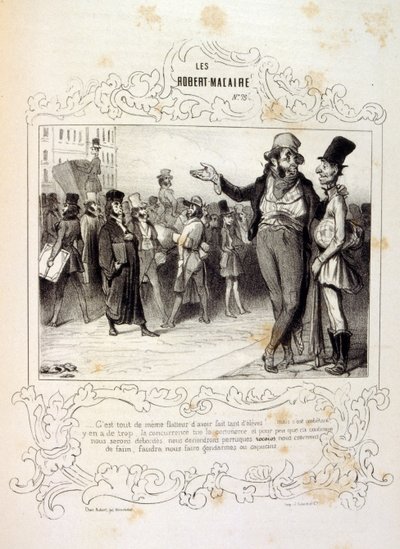 illusztrációk ötletekről és legendákról Philipon Les Cent és Robert Macaire címmel alkotó: Honoré Daumier