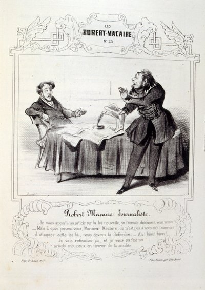 illusztrációk ötletekről és legendákról Philipon Les Cent és Robert Macaire címmel alkotó: Honoré Daumier