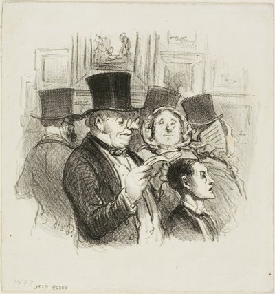 Látogatás a szalonban alkotó: Honoré Victorin Daumier