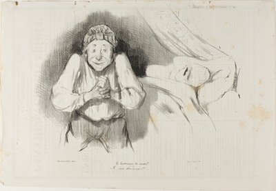 A polgári törvénykönyv 214. cikkével való visszaélés. "Asszonyom, hagyod, hogy mindenben nélkülözzek, csak egy nyomorúságos, háromezer frankos nyugdíjat engedélyezel nekem, kidobsz az ajtódon, mint egy koldust, sőt mi több, el akarsz űzni Párizsból, száműz alkotó: Honoré Victorin Daumier