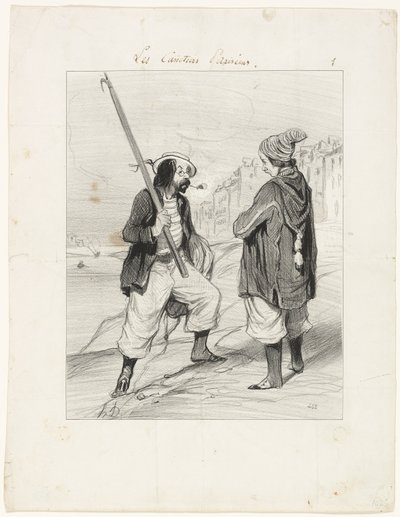 All Right Rigobert, My Old Friend..., plate one from Les Canotiers Parisiens alkotó: Honoré Victorin Daumier
