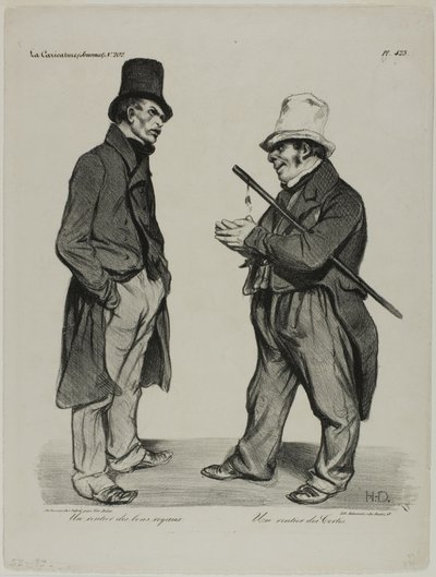 A spanyol Cortes-kötvények befektetője. A spanyol államkötvények befektetője, 423. tábla alkotó: Honoré Victorin Daumier