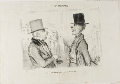 Great Times for Small Fry..., plate 7 from Types Parisiens alkotó: Honoré Victorin Daumier
