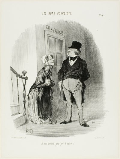 "Laaaand-Looooooord lett!", 18. lemez a Les Bons Bourgeois-ból alkotó: Honoré Victorin Daumier