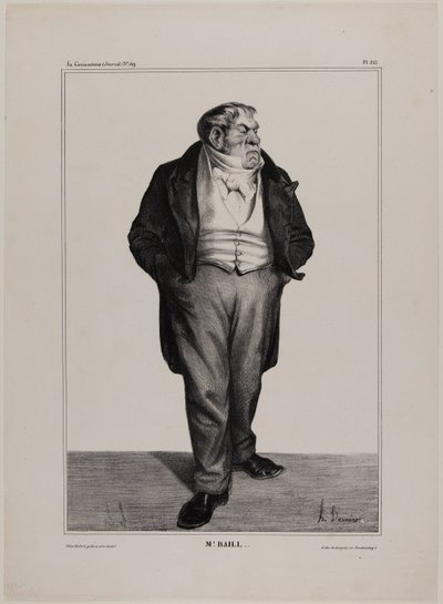 Mr. Baill..., 312-es tányér a Cartooning Celebrities-ból alkotó: Honoré Victorin Daumier