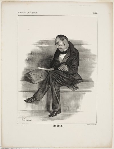 Mr. Guiz..., 340-es tányér a Cartooning Celebrities-től alkotó: Honoré Victorin Daumier