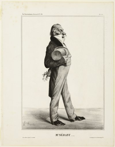 Sébast úr ...., 281-es tábla a Cartooning Celebrities című filmből. alkotó: Honoré Victorin Daumier