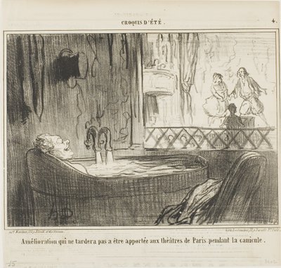 Javaslat a párizsi színházak javítására, amely nem maradhat hatástalan a kutyanapok alatt, 4. tábla a Croquis d