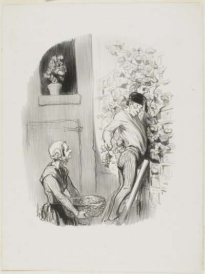A Szőlőgyűjtő, a Les Bons Bourgeois-ból alkotó: Honoré Victorin Daumier