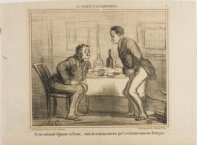 Sikerült az indiai burgonyát a francia éghajlathoz akklimatizálni, de a franciáknak még mindig gondot okoz az indiai burgonyához való akklimatizálás!, 1. tányér a La Société D