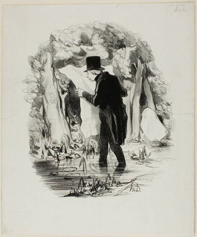 Ez az, ahová a Constitutionnel előadása elvihet, 8. lemez a Pastoralesből alkotó: Honoré Victorin Daumier