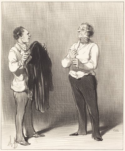 (A szolga) - Az úr jól tenné... alkotó: Honoré Daumier