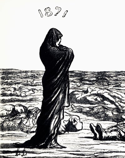 1871, allegória (litho) alkotó: Honoré Daumier