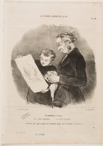 Gyermeki tiszteletadás alkotó: Honoré Daumier