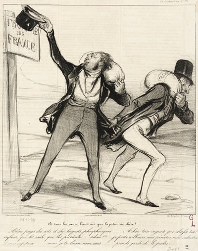 Minden nemes szívnek drága a haza!!... alkotó: Honoré Daumier
