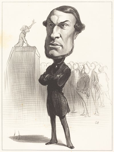 Achille Fould alkotó: Honoré Daumier