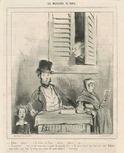 Viszontlátásra! ... Isten kegyelméből... alkotó: Honoré Daumier