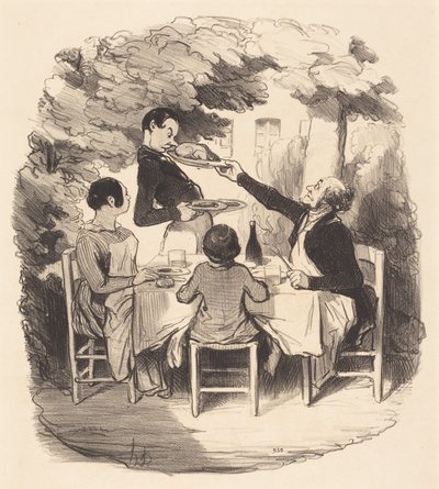 Ah! friss... de te olyan fiú vagy... alkotó: Honoré Daumier