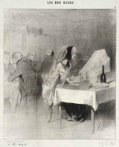 Gyerünk!... még mindig nem írtak a regényemről... alkotó: Honoré Daumier
