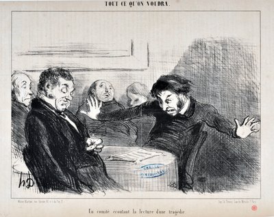 Honore Daumier (1808-1879) alkotásai. Charivari 1852-ből származik: Serie ALL CE QU