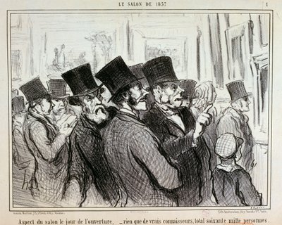 A kiállítás látképe a megnyitó napján... / 1. alkotó: Honoré Daumier