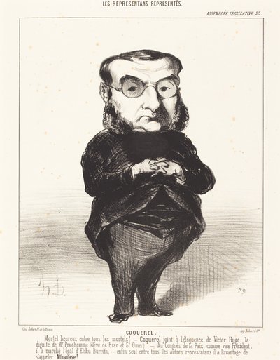 Ath. L. Charles Coquerel alkotó: Honoré Daumier