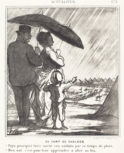 A châlons-i táborban alkotó: Honoré Daumier