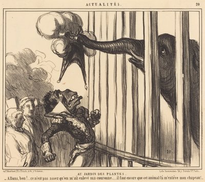 A Jardin des Plantesben alkotó: Honoré Daumier