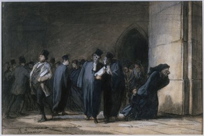 A Bírósági Palotában alkotó: Honoré Daumier