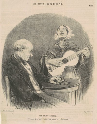 A Champs Elysees-re alkotó: Honoré Daumier