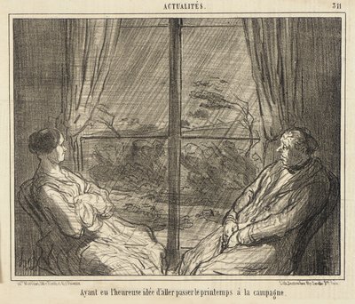 Miután az a szerencsés ötletem támadt, hogy a vidéken töltöm a tavaszt alkotó: Honoré Daumier