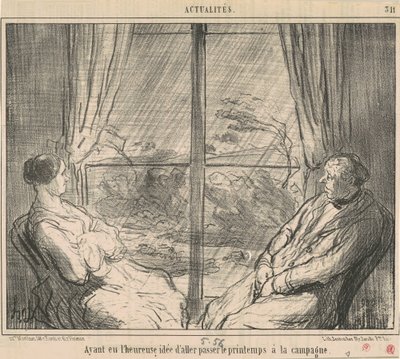 Az volt az ötlet, hogy menjek... alkotó: Honoré Daumier