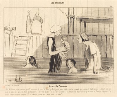 Női fürdők alkotó: Honoré Daumier