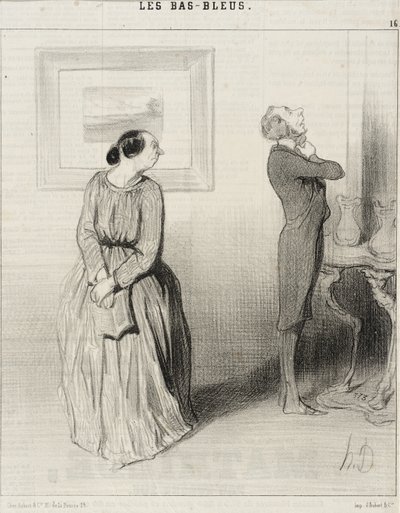 Drágám ... gyere csak, igazítsd meg a rozettámat! ... alkotó: Honoré Daumier