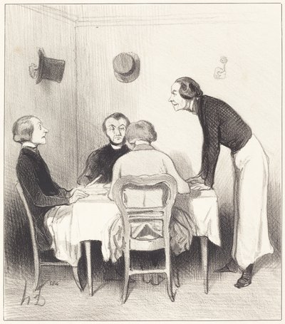 étterem sárgarépa alkotó: Honoré Daumier