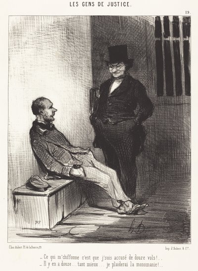 Ami igazán bosszant, az az, hogy… tizenkét rablás!... alkotó: Honoré Daumier