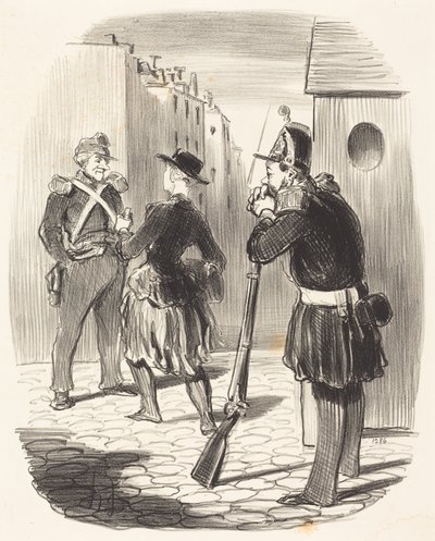 Az átkozott Pigochard ... alkotó: Honoré Daumier