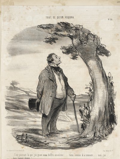 Pedig éppen oda véstem a jelvényemet... alkotó: Honoré Daumier