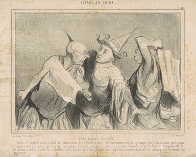 Kínai csevegőpolitika alkotó: Honoré Daumier