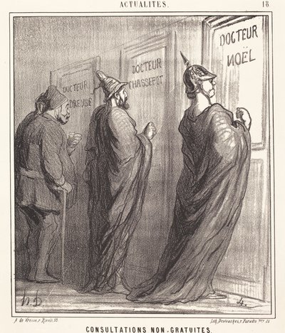 A konzultációk nem ingyenesek alkotó: Honoré Daumier