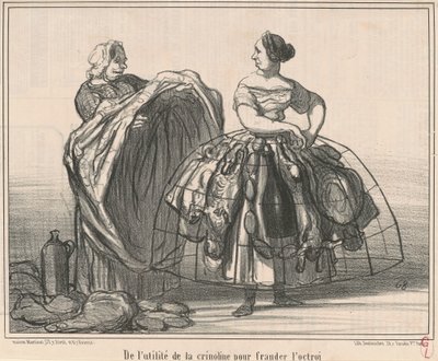 A krinolin hasznosságáról a támogatás visszaélésében alkotó: Honoré Daumier