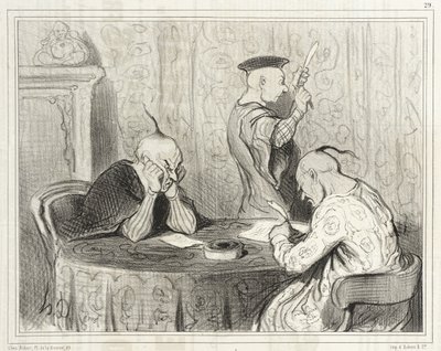 Könnyelmű szerzők alkotó: Honoré Daumier