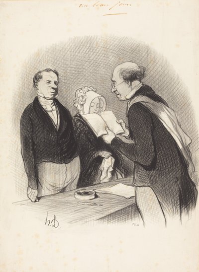 A polgármester úr előtt alkotó: Honoré Daumier
