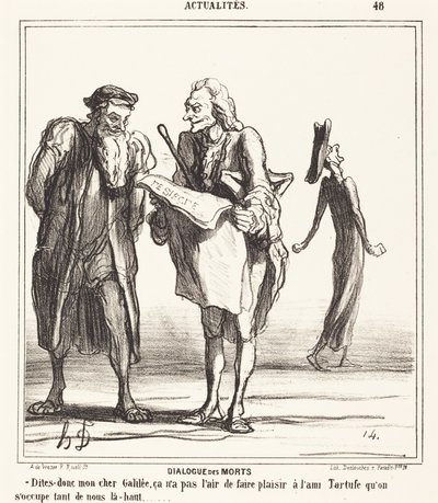 A halottak párbeszéde alkotó: Honoré Daumier