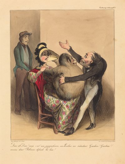 Dieu de Dieu! aber das ist ein Schlingel... alkotó: Honoré Daumier