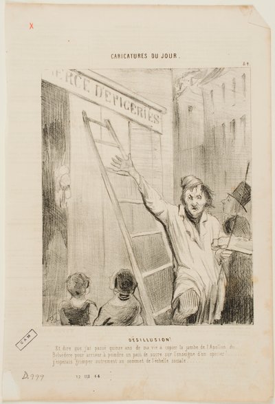 Kiábrándulás! alkotó: Honoré Daumier