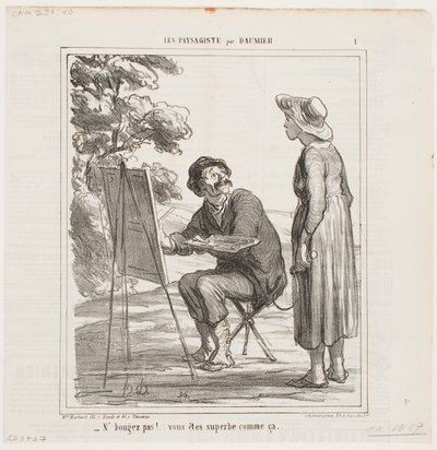 Ne mozduljon... így tökéletes... alkotó: Honoré Daumier