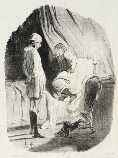 „Nos, Didine-om, eleget táncoltunk?...” alkotó: Honoré Daumier