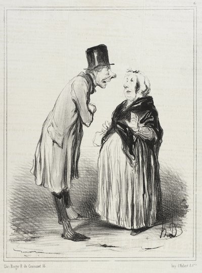 Nos igen! Úgy van, ahogy mondom, a kislány... alkotó: Honoré Daumier