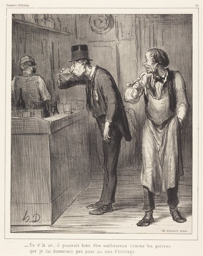 Na, itt van egy, lehet, hogy boldogtalan... alkotó: Honoré Daumier